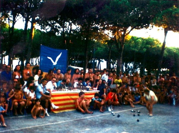 Torneig de petanca celebrat al càmping Albatros de Gavà Mar